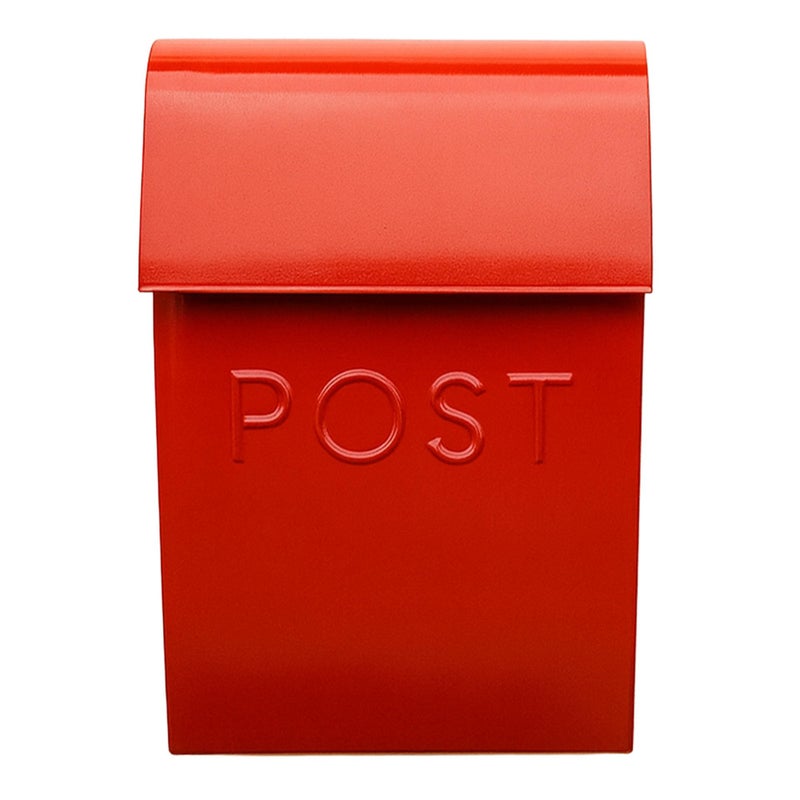 NACH Mailboxes for Outside Wall Mount, 15 x 10 x 4 inches, Red Wall Mounted Mailbox and Newspaper Holder, Waterproof Mailbox for Door - The Milano Mailbox - Image 1